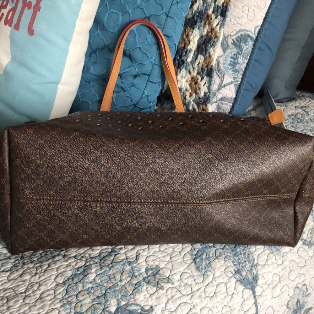 Rioni Zip Tote Bag, Laser Cut, Brown/Tan - Picture 5 of 11